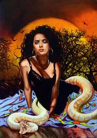 2330_16x24__SALMA_HAYEK___FROM_DUSK_TILL_DAWN__ORIGINAL_ARTWORK__OIL_PAINTING_RICK_MELTON.webp