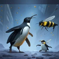 пингвин против пчелы_Kandinsky 3.0.jpg
