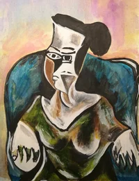 Хтонь Лесная - Пикассо (Женщина, которая не пьет кофе).webp