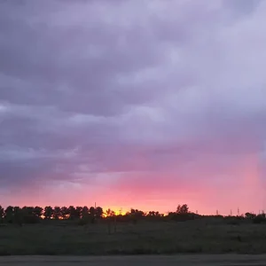 закат....