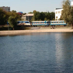 Поезд в парке Якутова в Уфе