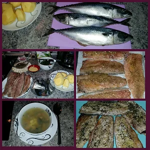 Рыбка золотая (или три рыбехи на столе)