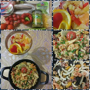 Паэлья с морепродуктами