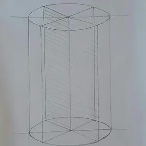 Рисую цилиндр.